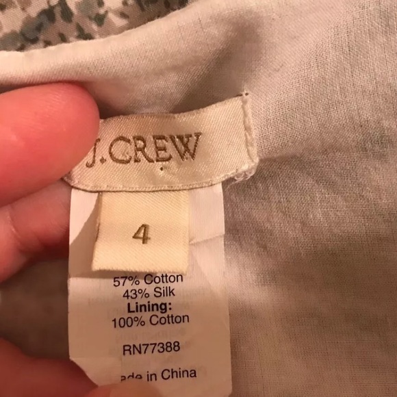 J. CREW Delphinium Dress Mini Floral Silk Cotton Pleated Dainty Flower Pockets - Picture 8 of 9